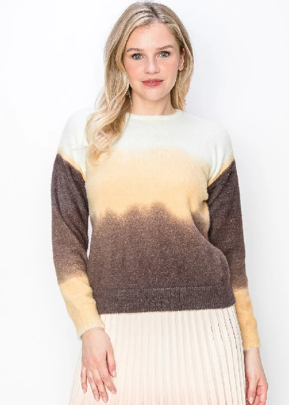 Soft Brown Ombre Sweater