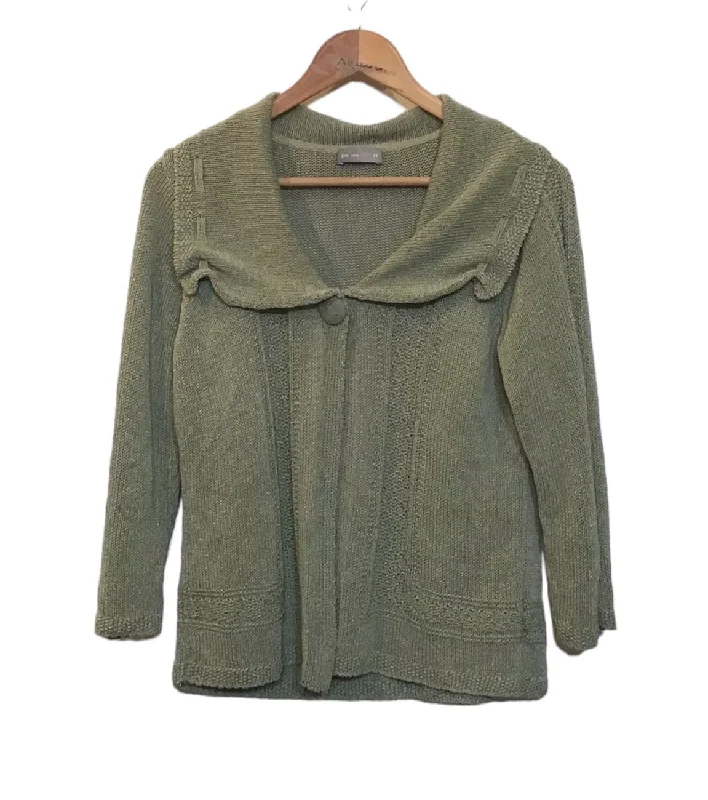 Green Knitted Cardigan (Size L)