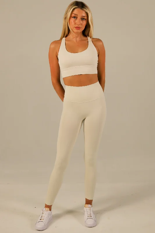 Flex Leggings - Oatmilk