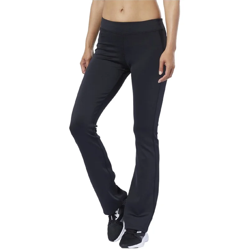 Reebok Womens Solid Athletic Track Pants, Black, X-Small