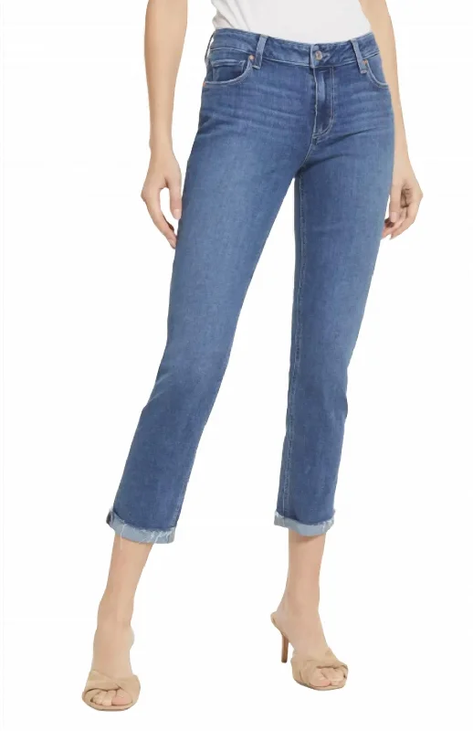 Brigitte Raw Hem Cuff Jeans In Antwerp