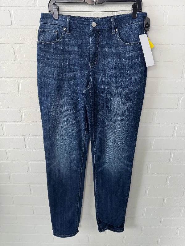 Jeans Boyfriend By Chicos In Blue Denim, Size: 8