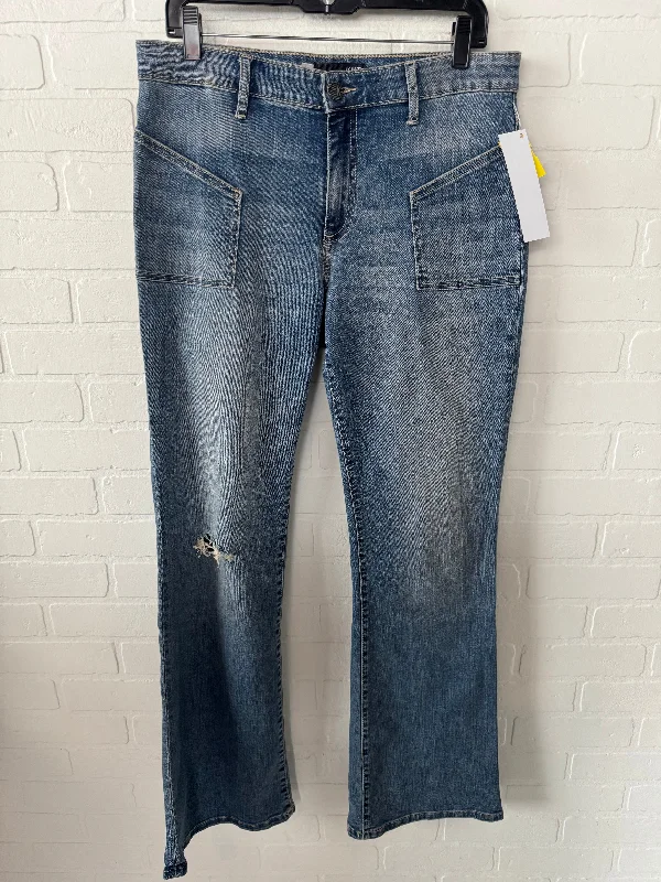 Jeans Flared By Kut In Blue Denim, Size: 10