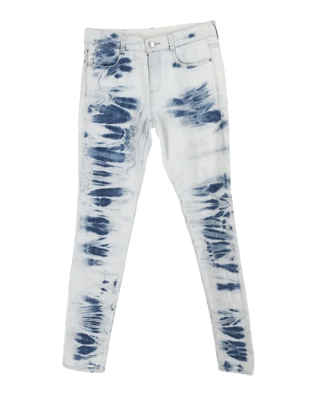 Stella McCartney Mid-Rise Jeans in Light Blue Cotton