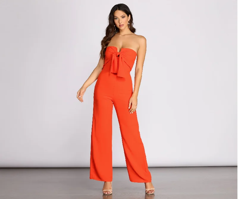 First In Class Strapless Jumpsuit