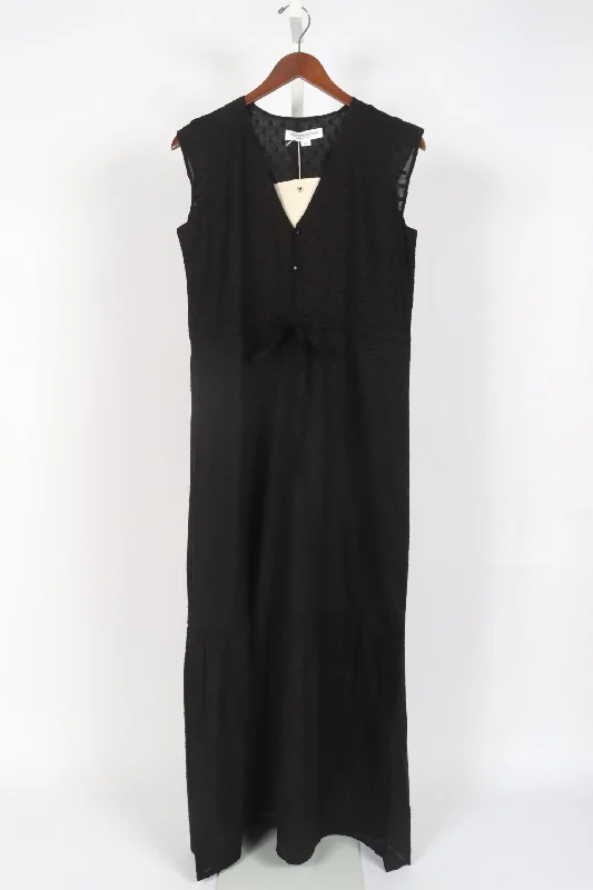 Surya Dress - Black Swiss Dot Organic