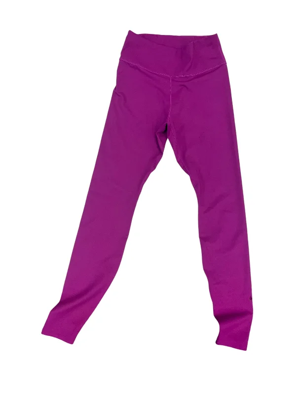 Athletic Leggings By Nike In Purple, Size: S