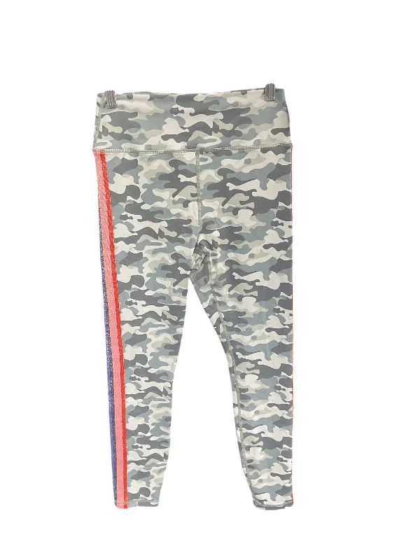 Athletic Leggings By Spiritual Gangster In Camouflage Print, Size: L