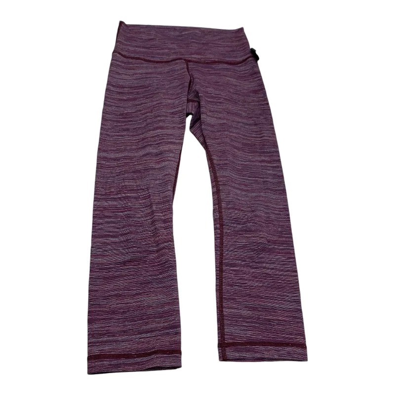 Athletic Leggings Capris By Lululemon In Purple, Size: S