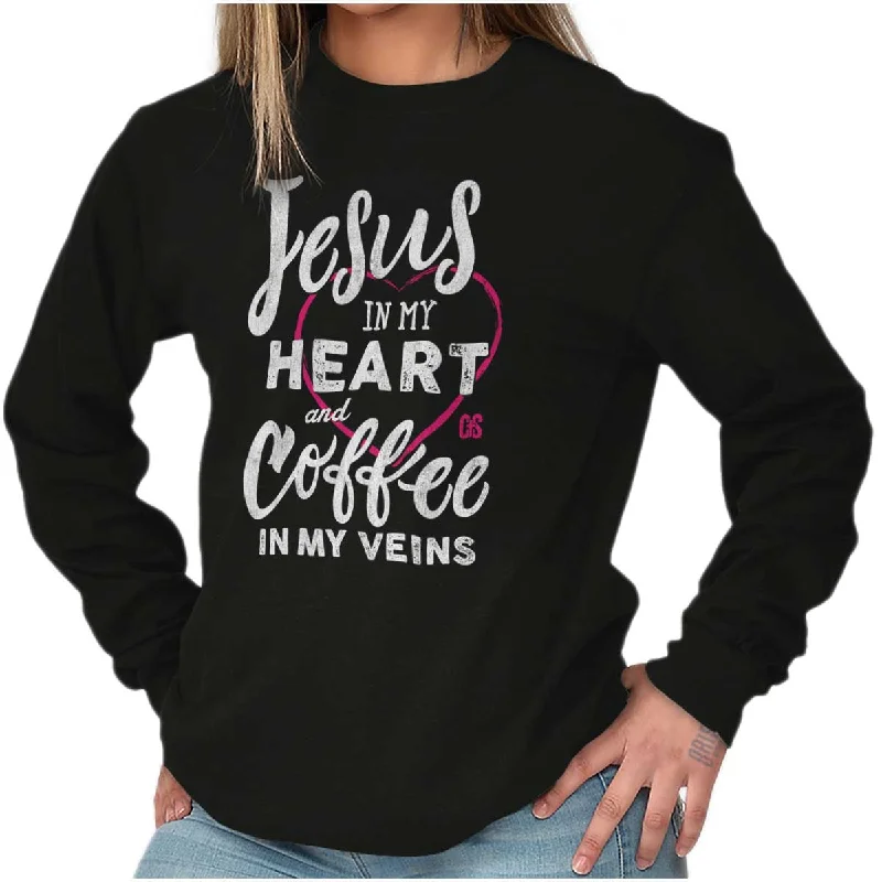 Coffee Veins Long Sleeve T Shirt