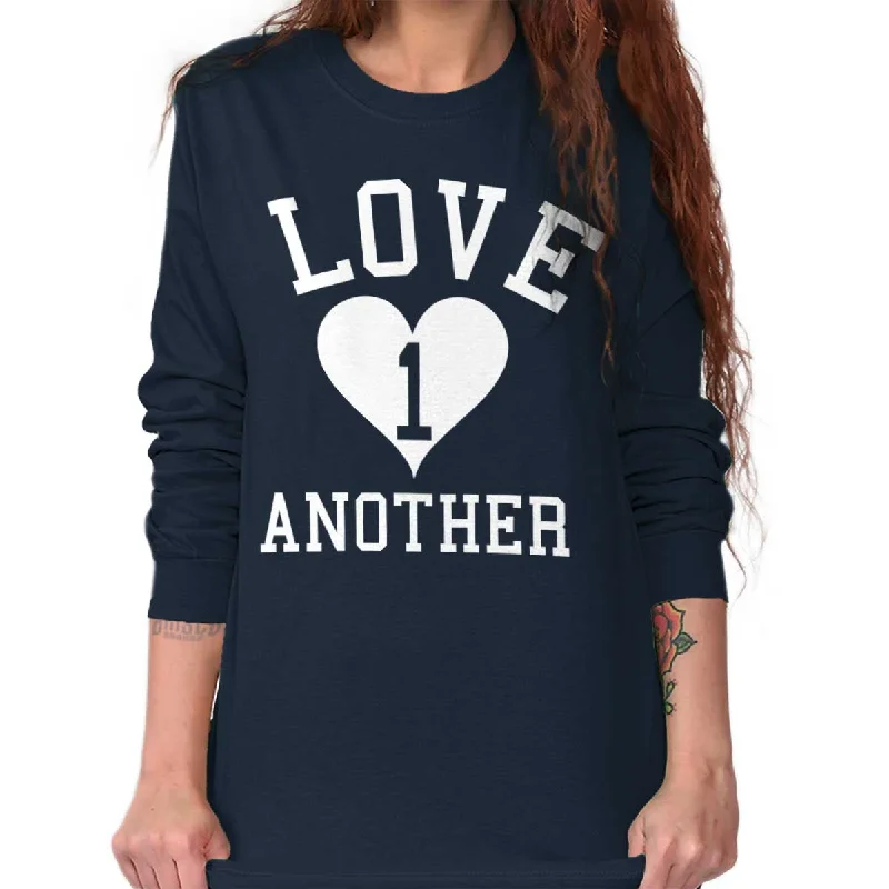 Love One Another Printed Adult Long Sleeve T-Shirt