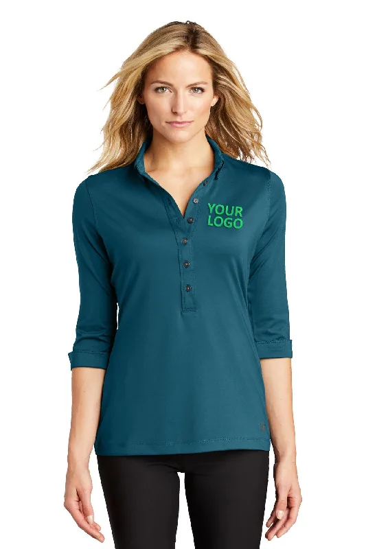 OGIO Ladies Gauge Customized Polos, Teal Throttle