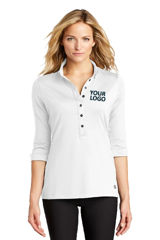 OGIO Ladies Gauge Customized Polos, White