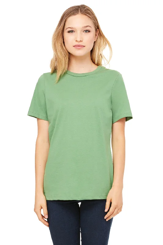 Bella + Canvas Womens Relaxed Jersey Short Sleeve Crewneck T-Shirt - Leaf Green