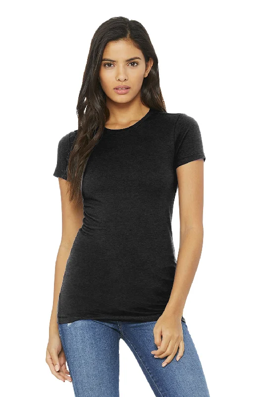 Bella + Canvas Womens The Favorite Short Sleeve Crewneck T-Shirt - Heather Black