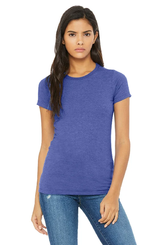 Bella + Canvas Womens The Favorite Short Sleeve Crewneck T-Shirt - Heather True Royal Blue