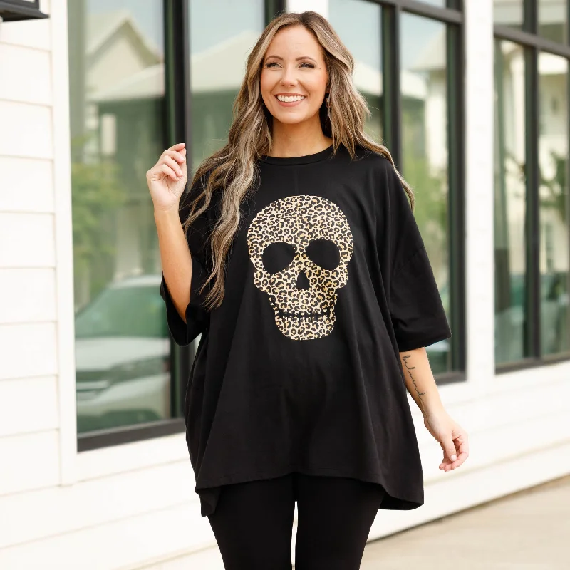 Bone To Be Wild Boyfriend Tee, Black