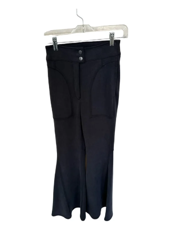 FP Movement Size 4 Black Polyester Blend High Waist Flare Athletic Pants