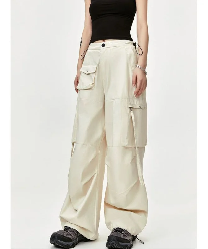 Loose Fit Cuffs Cargo Pants