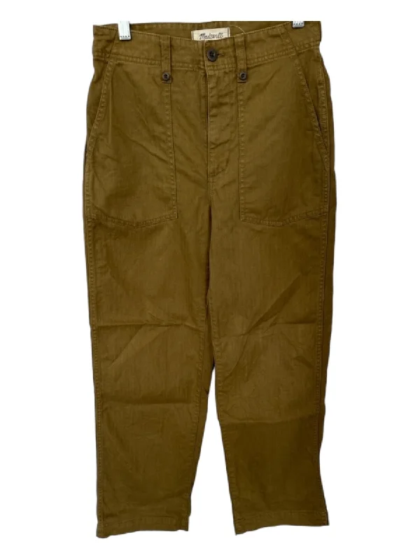 Madewell Size 26 Green Cotton Cargo Pants