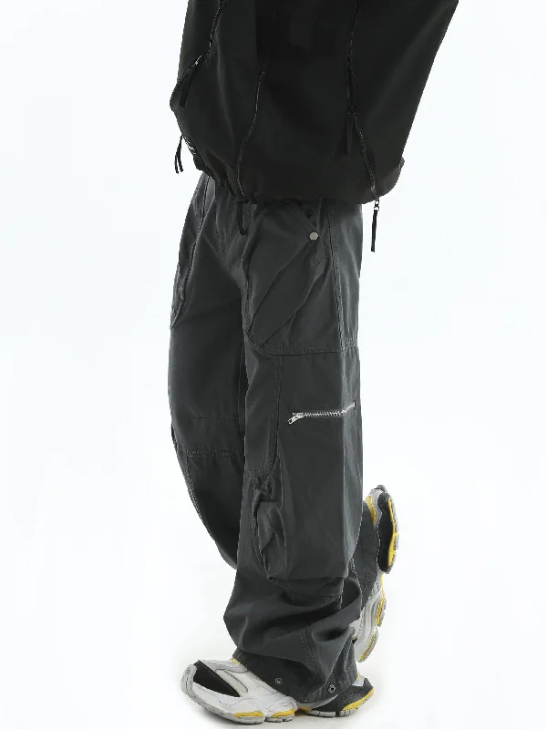 Utility Side Zip Bootcut Pants