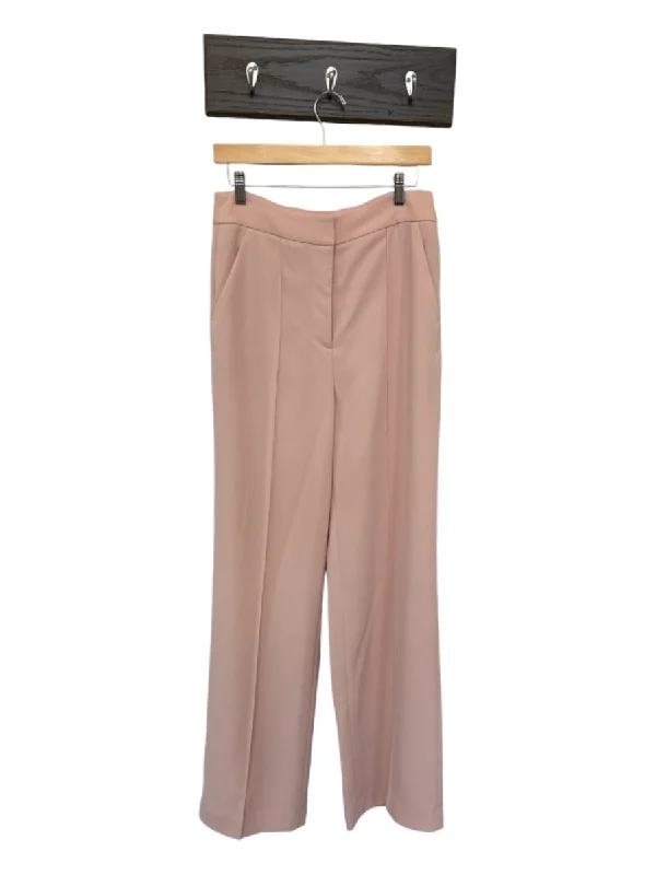 Veronica Beard Size 8 Mauve Triacetate High Waist Wide Leg Pants