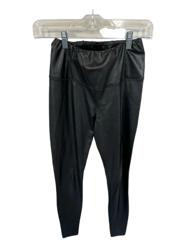 Wilfred Free Size S Black Vegan Leather Elastic Waist Pants