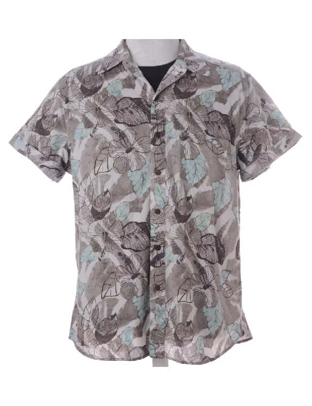 Label Harvey Roll Sleeve Hawaiian Shirt