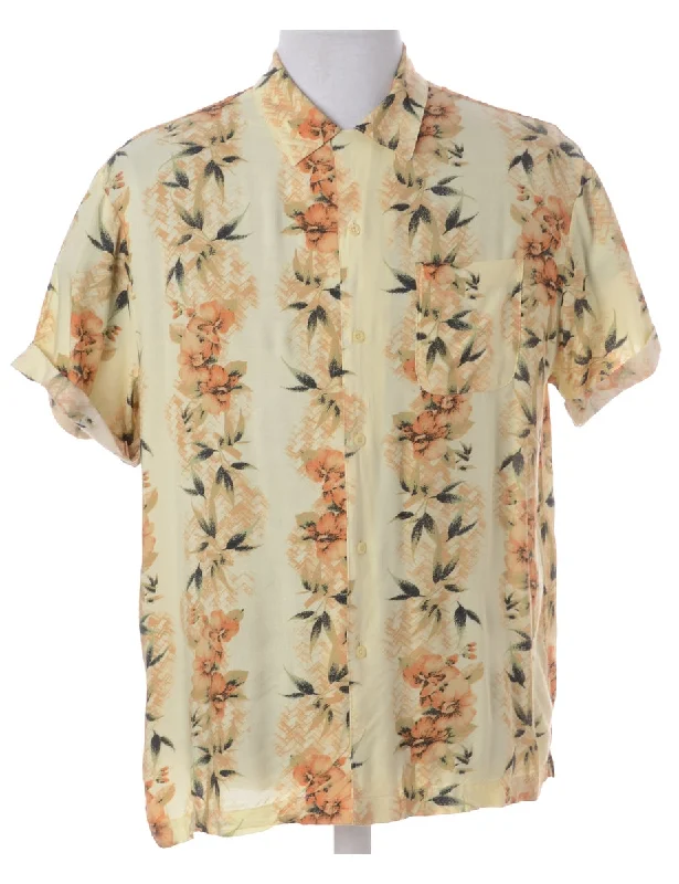 Label Harvey Roll Sleeve Hawaiian Shirt