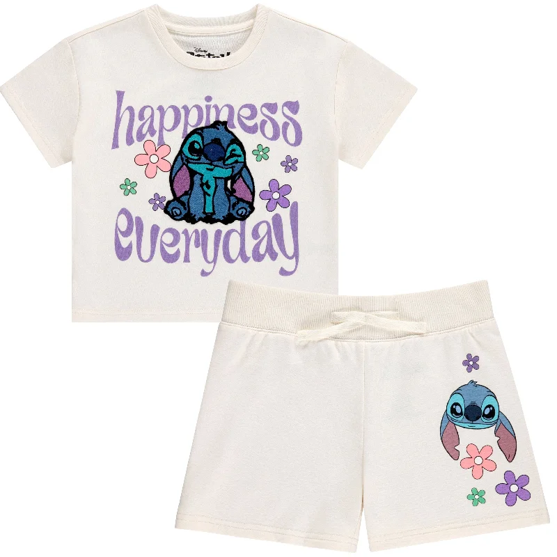 DISNEY Girls Lilo and Stitch Shorts- Little and Big Girls Sizes 4-16