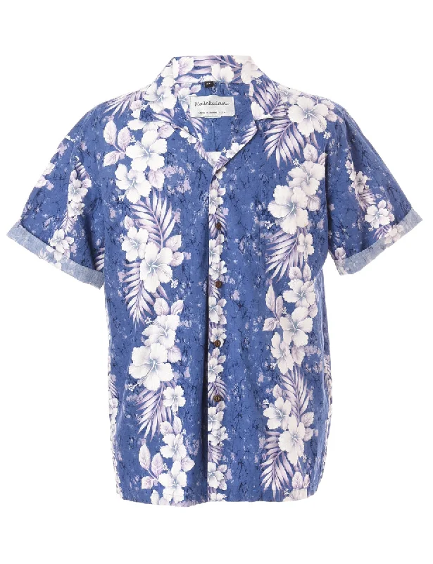 Label Harvey Roll Sleeve Hawaiian Shirt